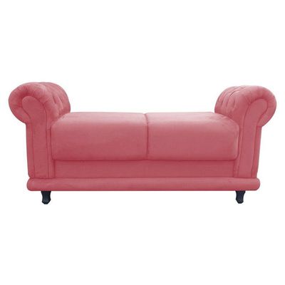 Recamier Barcelona Suede com Strass Rose