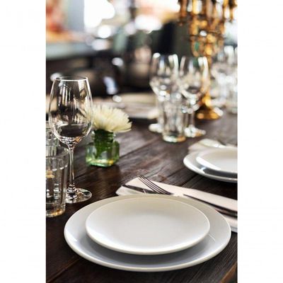 Prato Sobremesa Tramontina Maxforce Em Porcelana Branca 23cm