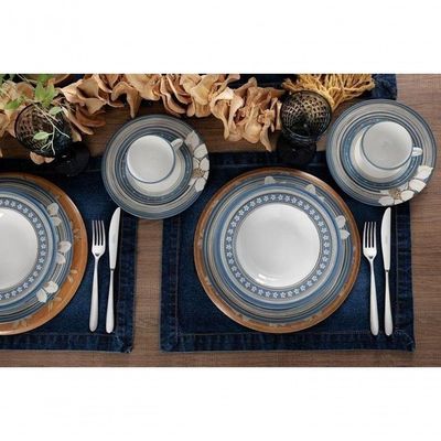 Prato Fundo Tramontina Nix 23cm Em Porcelana Decorada