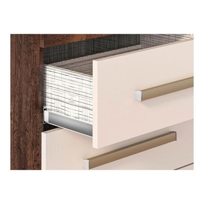 Cômoda De Quarto Nalu C- 8 Gavetas Cinamomo-off White - Acp