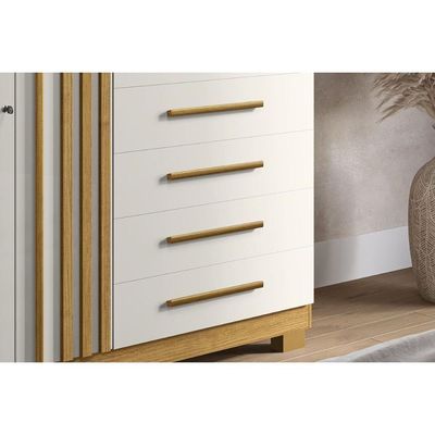 Cômoda De Quarto Bella C- 2 Portas E 5 Gavetas Cinamomo - Acp
