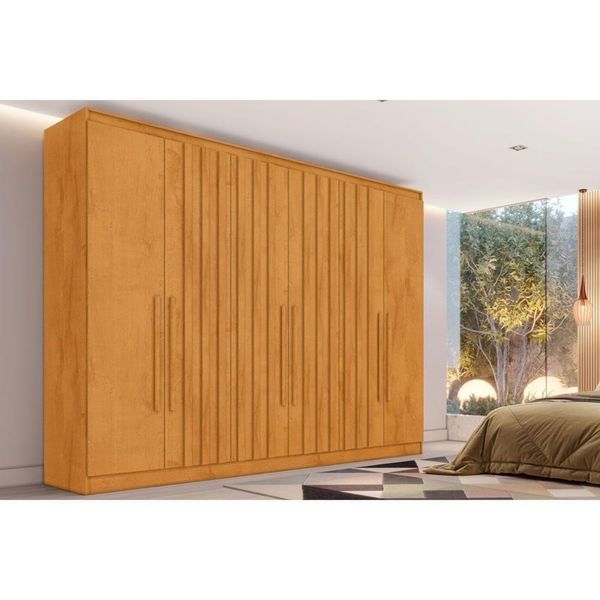 Guarda Roupa Casal 6 Portas (4 Ripadas) E 6 Gavetas Oxford Peroba - Europa Guarda Roupa Casal 6 Portas (4 Ripadas) E 6 Gavetas Oxford Peroba - Europa