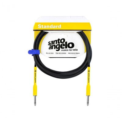 Cabo De Guitarra Samurai 0,30 Mm Conector P10-p10 15ft 4,57 Metros Preto