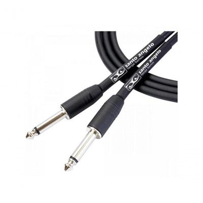 Cabo Para Guitarra 7,62m Ninja Preto Santo Angelo