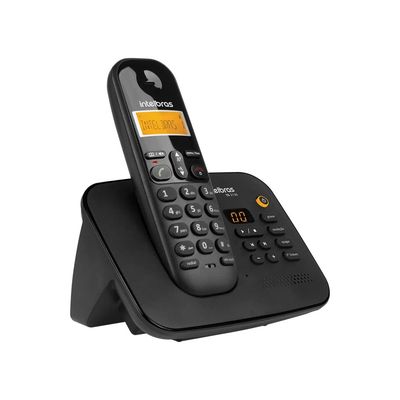 Telefone Fixo Sem Fio Digital Intelbras Ts3130 Preto Com Secretária Eletrônica