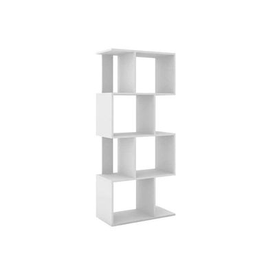 Estante para Sala ESM218 c/ 4 Nichos Branco - Movelbento