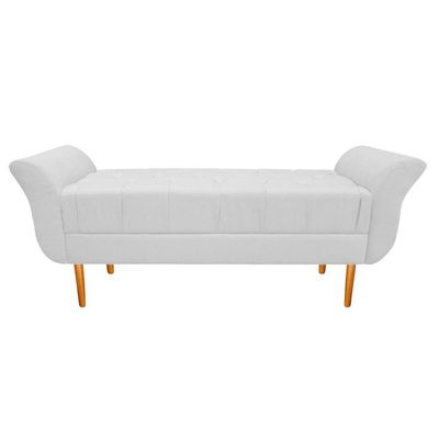Recamier Ari 100 Cm Solteiro Corano Branco