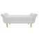 Recamier Ari 100 Cm Solteiro Corano Branco