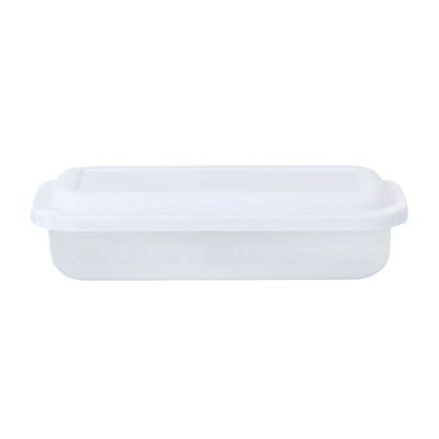 Pote Plástico Retangular 500ml Plasvale Branco