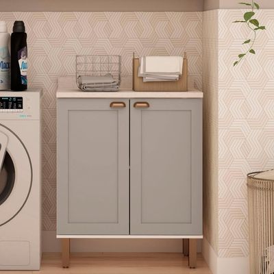 Balcão De Cozinha Genialflex Iluminata 2 Pt S-tampo Br-fendi