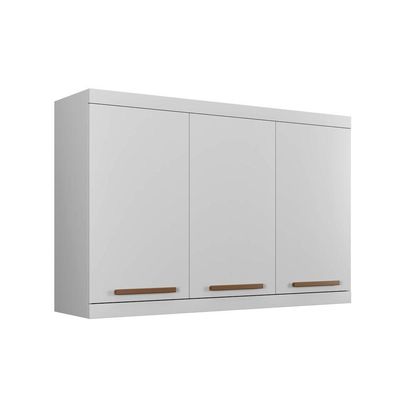 Armário Aéreo Talismã 3 Portas Arte Móveis Branco