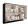 Armário Aéreo De Cozinha Miami 1200mm 3 Portas C Porta Temperos Carraro Preto Touch