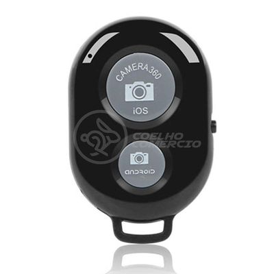 Controle Remoto Disparador Foto Bluetooth Selfie Preto Nº10