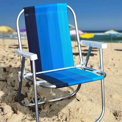 Cadeira De Praia Varanda Alta Standart Em Alumínio Cores Sortidas - Cad0047 - Botafogo