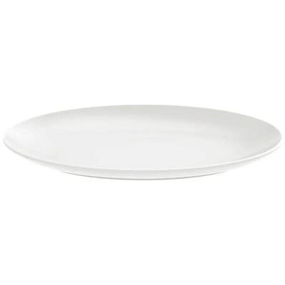Travessa Oval Baixela Porcelana Branca Servir Tramontina 40x29cm Sophia Mesa Posta