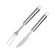 Garfo e Faca Cabo Longo Kit Churrasco Carne Inox 2un