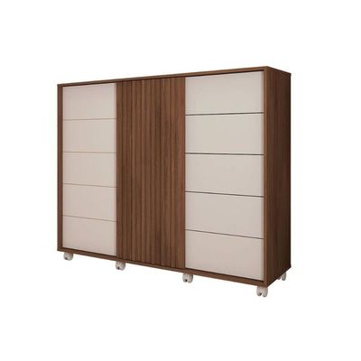 Cômoda De Quarto Pegasus C- 2 Portas E 5 Gavetas Freijo-off White - Caemmun