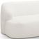 Sofá 3 Lugares Curvo Orgânico Para Sala Living 180cm Barolo L06 Bouclê Branco - Lyam Decor