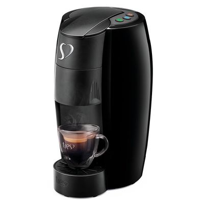 Cafeteira Espresso LOV TRES 3 Corações Preta Preto / 220V