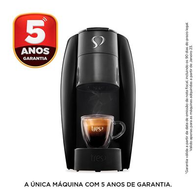 Cafeteira Espresso LOV TRES 3 Corações Preta Preto / 220V