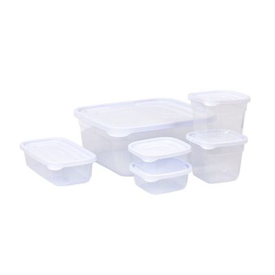 Kit 6 Potes Essencial Linha Mais Plasvale Branco