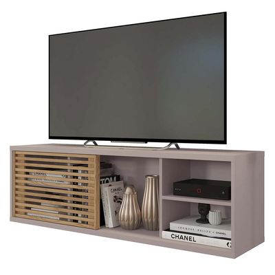 Rack Bancada Para TV 55 Polegadas Multiverso Cinza Caemmun