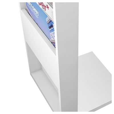Mesa De Apoio Para Notebook e Sofá Branco Book Líder Design