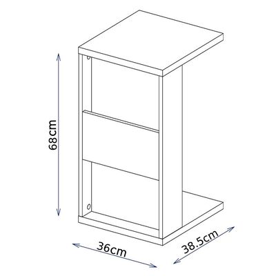 Mesa De Apoio Para Notebook e Sofá Branco Book Líder Design