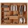 Guarda-roupa Casal Hawaii Frisado 6 Portas 2 Gavetas Rufato Naturale/off Wh