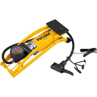 Bomba Para Encher Pneus Com Pedal Vonder
