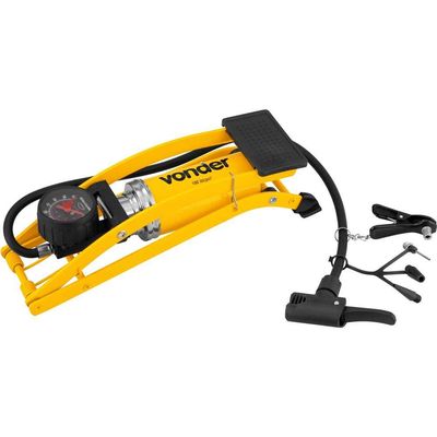 Bomba Para Encher Pneus Com Pedal Vonder