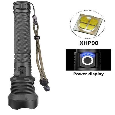 Lanterna Led XHL-P90 Super Potente Em Alumínio Com 2 Baterias Recarregaveis BM-8503