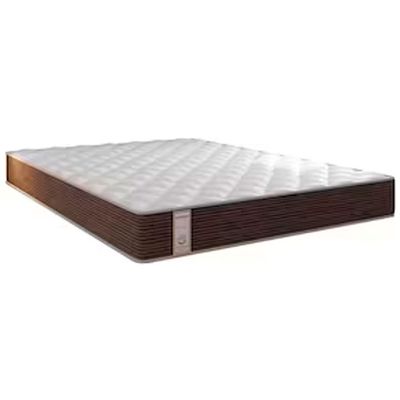 Colchão Queen Size Portobel Roma Com EPS, Molas Ensacadas e Revestimento em Poliéster 20x158x198cm Branco com Marrom