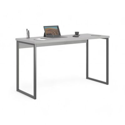 Mesa Home Office Escrivaninha Shine 1,36 Cinza
