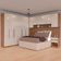 Guarda-roupa Modulado Casal Ponte 140 Lugano 12 Portas 7 Gavetas 16 Prateleiras 6 Peças Avelã/Cappuccino