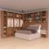 Guarda-roupa Modulado Casal Ponte 140 Lugano 12 Portas 7 Gavetas 16 Prateleiras 6 Peças Avelã/Cappuccino