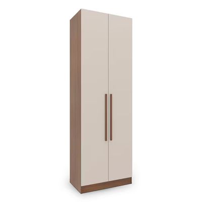 Guarda-roupa Modulado Queen Ponte 160 Lugano 14 Portas 9 Gavetas 17 Prateleiras com 7 Peças Avelã/Cappuccino