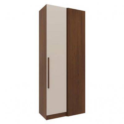 Guarda-roupa Modulado Queen Ponte 160 Lugano 12 Portas e 7 Gavetas 6 Peças Avelã/Cappuccino