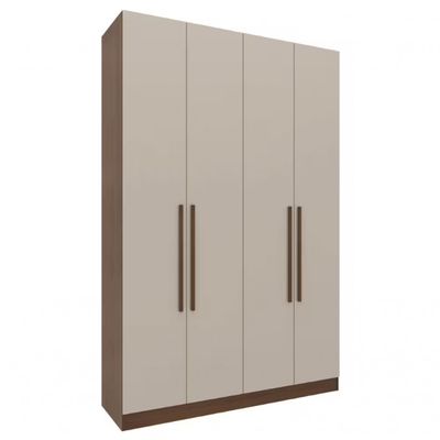 Guarda-roupa Modulado Queen Ponte 160 Lugano 12 Portas e 7 Gavetas 6 Peças Avelã/Cappuccino