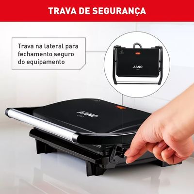 Grill GPTO Compacto Preto 220V Arno Preto / 220V