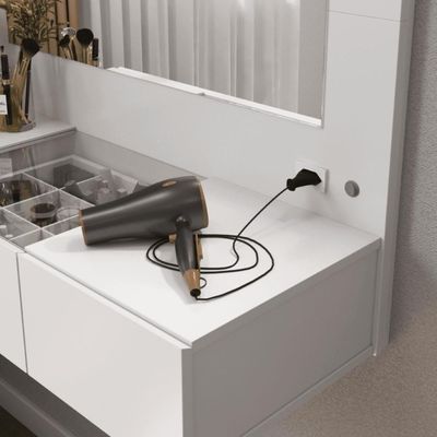 Penteadeira Camarim Lux Lux Suspensa Sofia 3 Gavetas C- Led Branco