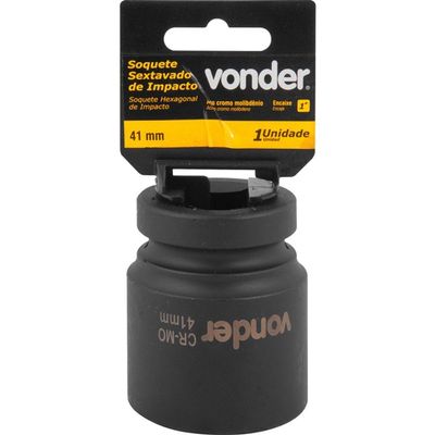 Soquete Sextavado De Impacto Encaix 1 41mm Aço Cromo Vonder