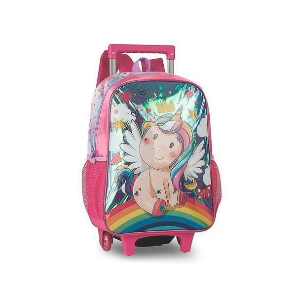 Mochila de Rodinha de Unicórnio com 3 Alças Mochila de Rodinha de Unicórnio com 3 Alças