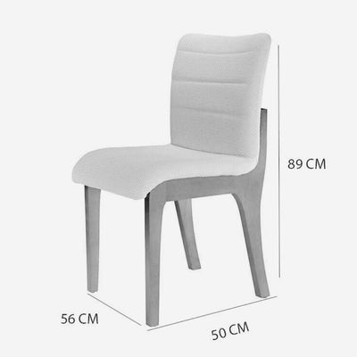 Conjunto Com 2 Cadeiras Para Mesa De Jantar Bella Mobillare Imbuia/linho Coleção
