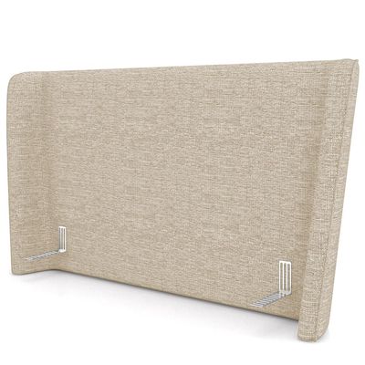 Cabeceira Cama Box King 195cm Nilo P05 Linho Bege - Lyam Decor