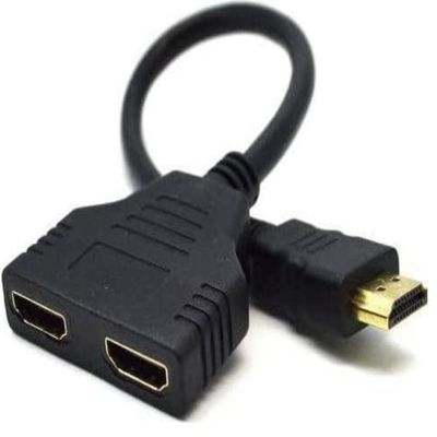 Cabo Duplicador HDMI em Y - 1 Entrada 2 Saidas Splitter 1x2