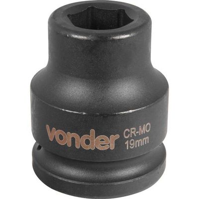 Soquete Sextavado De Impacto Enc 3-4 19mm Aço Cromo Vonder