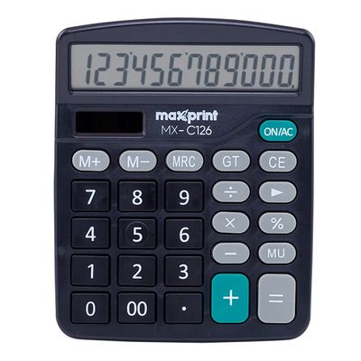Calculadora de Mesa Maxprint MX-C126 Preta