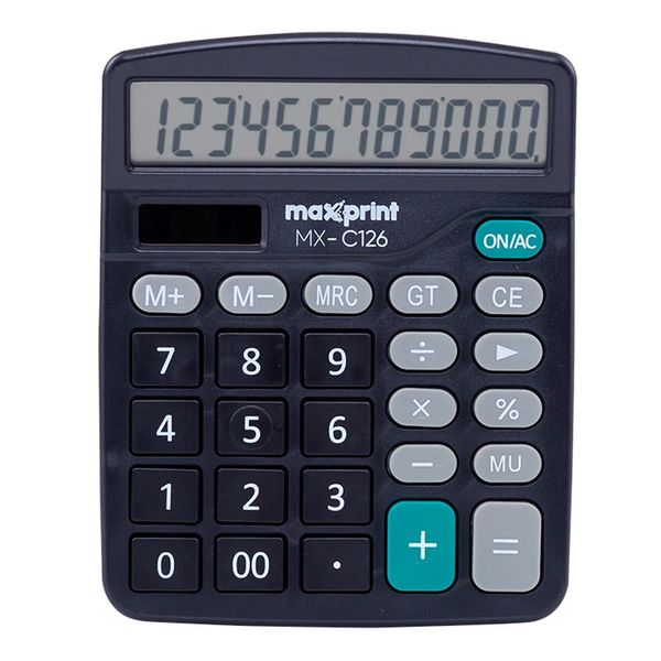 Calculadora de Mesa Maxprint MX-C126 Preta Calculadora de Mesa Maxprint MX-C126 Preta