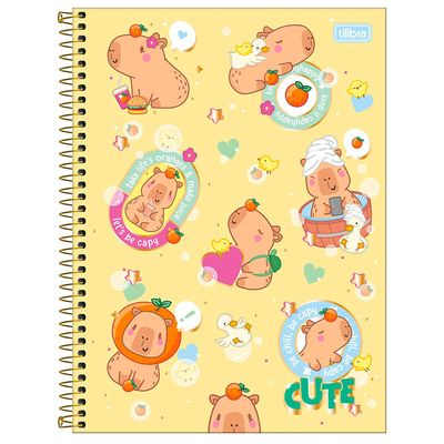 Caderno Universitário 10M Feminino Capyclub 359190 - Tilibra